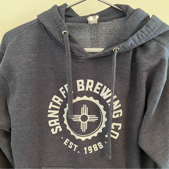 Independent Trading Company Women’s Blue Santa Fe Brewing Co. Hoodie Size Small - Picture 2 of 6
